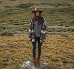 Women’s Stetson Brown Serape Cardigan