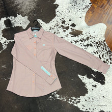 Load image into Gallery viewer, Women’s Coral Cinch Button Up