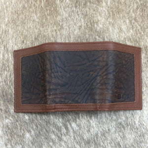 Twisted X Blk/Brn Trifold Wallet