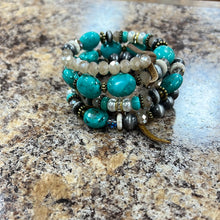 Load image into Gallery viewer, Turquoise Stone Bracelet Set