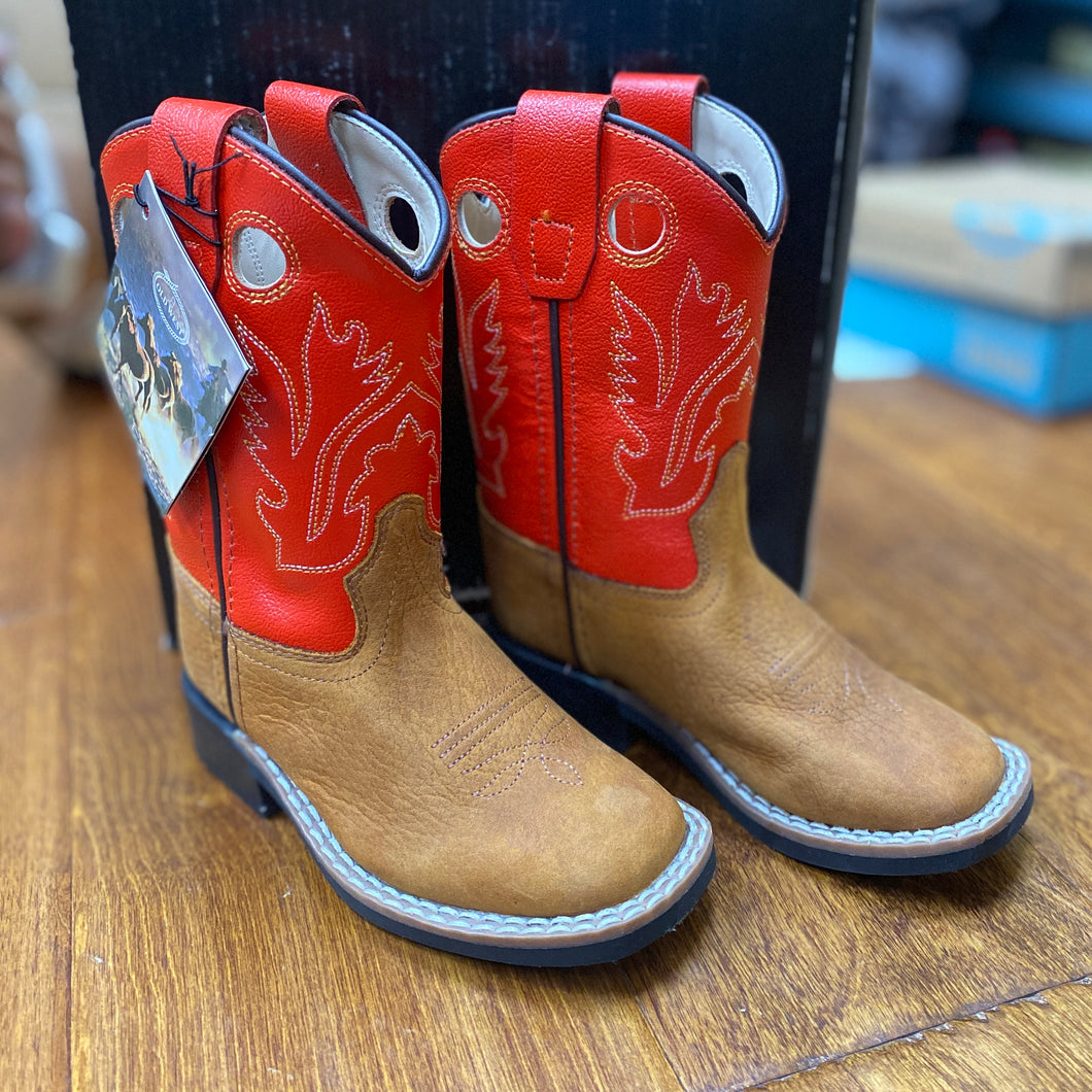 Old West Red Top Kid's Boot