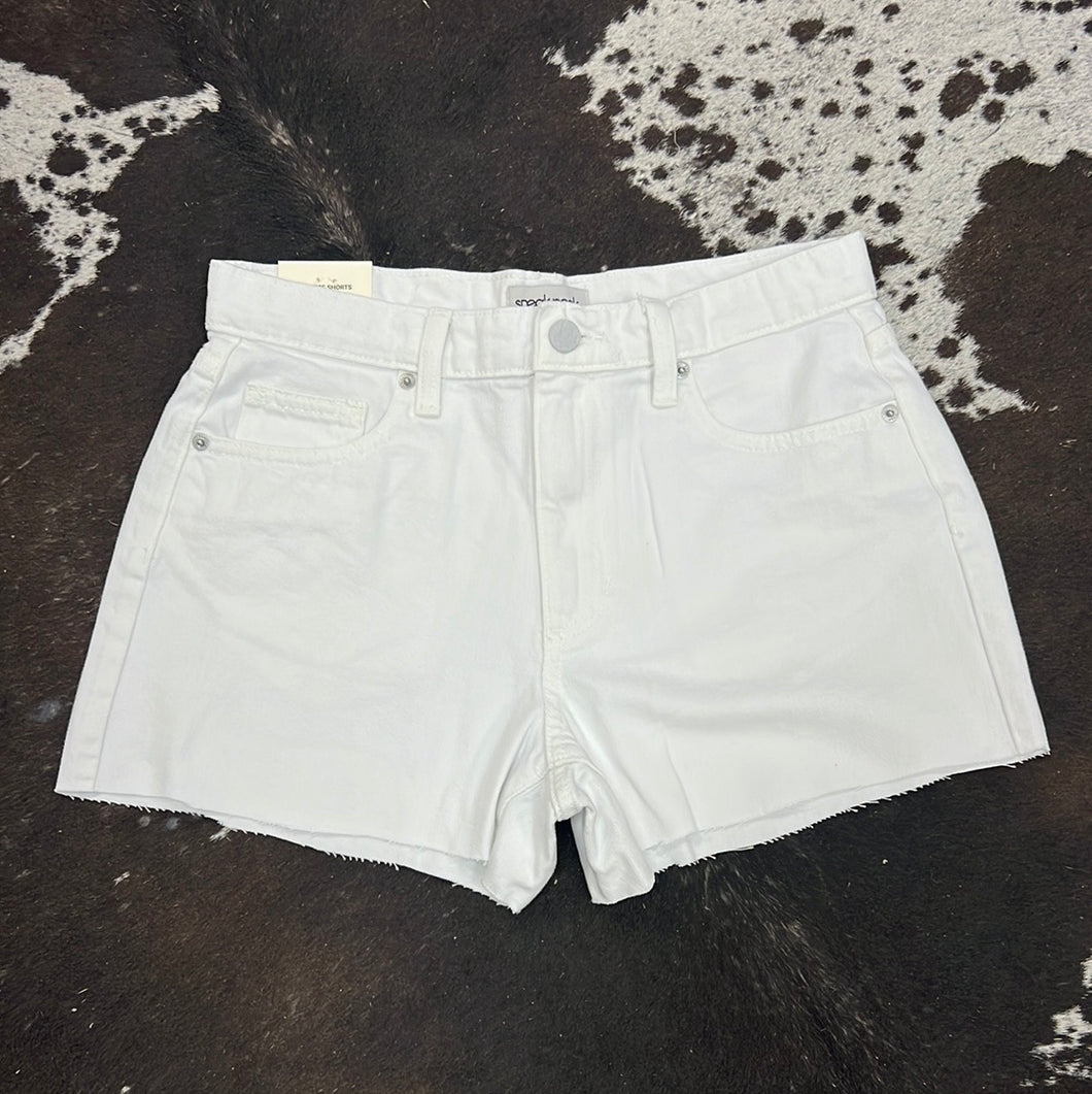 White Sneak Peek Shorts