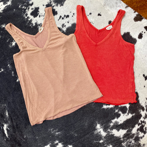 POL Basic V-Neck Layering Tank