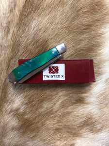 Twisted X Blue Trapper Knife