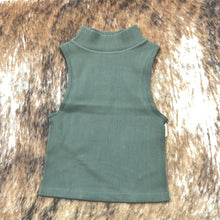 Load image into Gallery viewer, Ribbed Mock Neck Crop Top