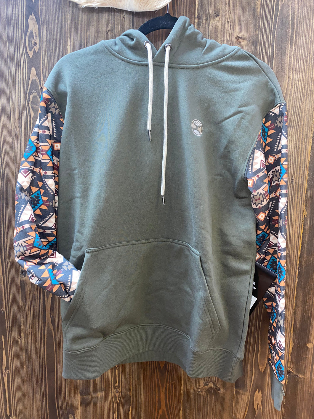 “Summit” Hooey Youth Men’s Olive Brown Hoody