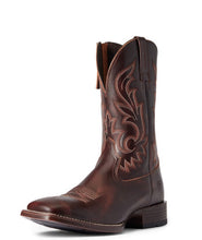 Load image into Gallery viewer, Men’s Slim Zip Ultra Red/Brown Wide Sq. Boot