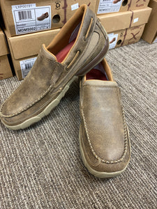 Twisted X brown DRIVING MOC SLIP ON