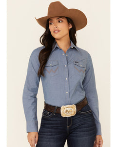 Women’s Wrangler Denim Pearl Snap Shirt