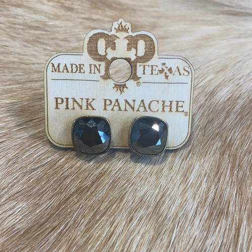 Black Crystal Post Studs