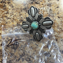 Load image into Gallery viewer, Silver/Stone Scarf Slide