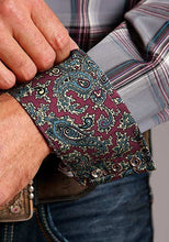 Load image into Gallery viewer, Stetson Men’s Grey Plaid Snap Shirt