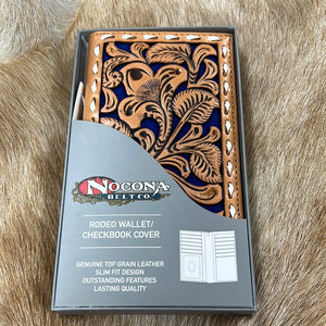 Royal Blue Tootled Leather Wallet