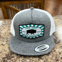 Load image into Gallery viewer, Turquoise &amp; Grey Red Dirt Hat