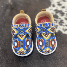 Load image into Gallery viewer, Toddler Twisted X Blue Southwestern Moc