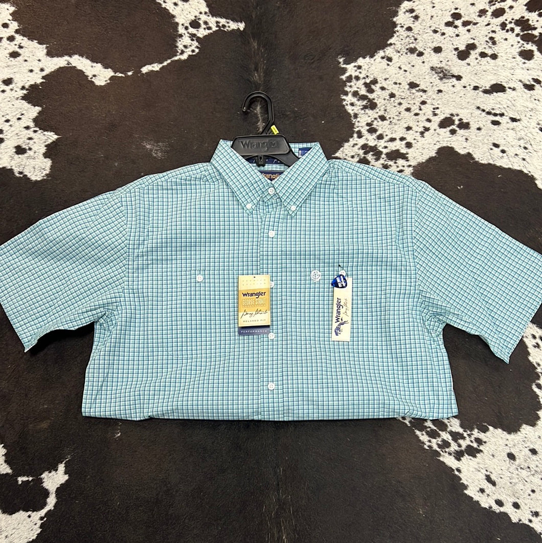 Men’s Blue George Strait Button Up