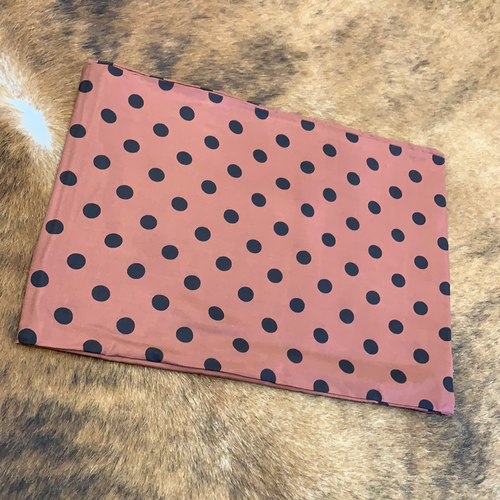 Wine/Black Polka Dot Wild Rag