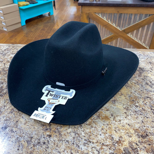 Kid’s Twister Black Felt Cowboy Hat