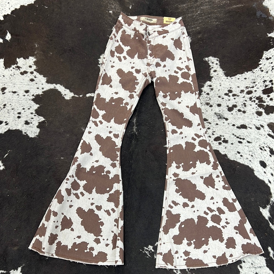 Women's Cow Print Rock & Roll Bell Bottoms