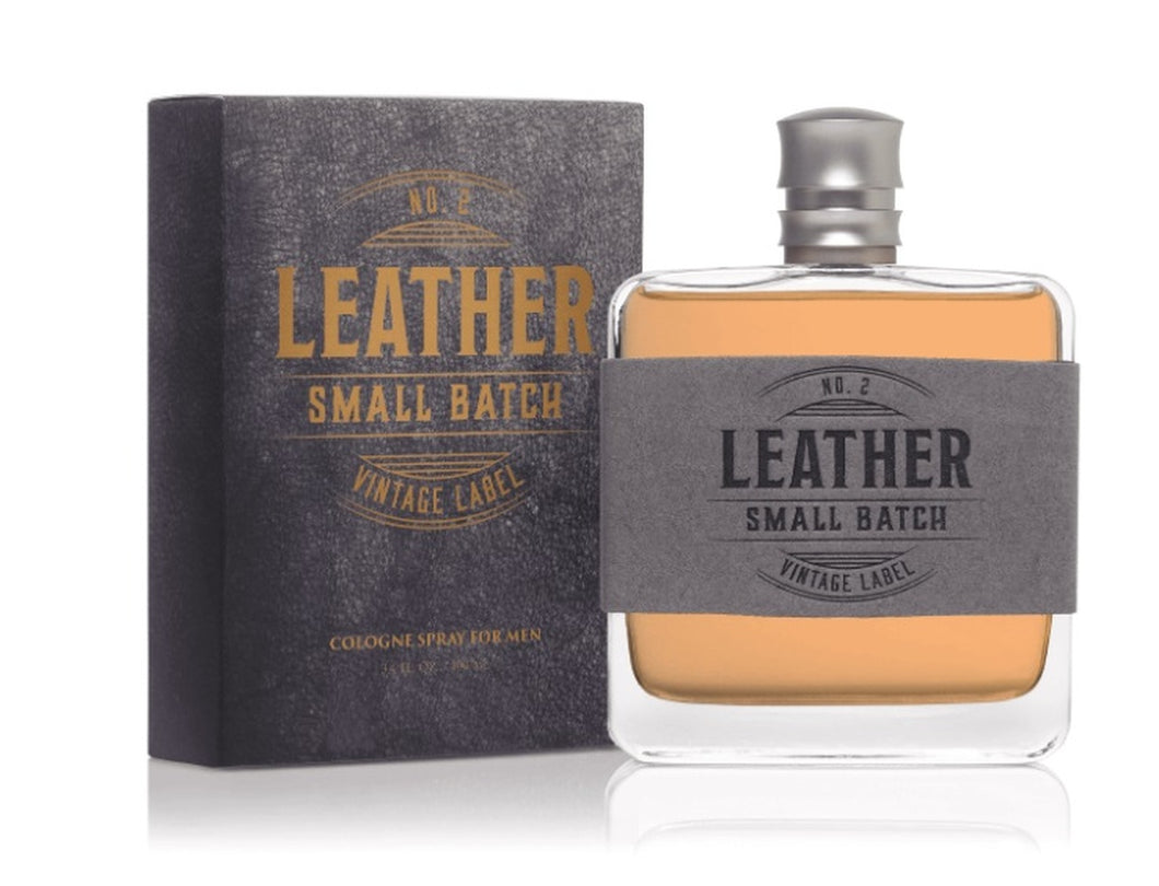 Leather Small Batch Vintage Label Cologne