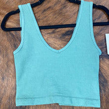 Load image into Gallery viewer, Seamless Ribbed Crop Tank