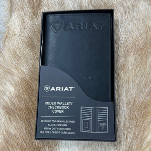 Black Leather Ariat Wallet