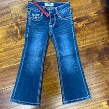 Load image into Gallery viewer, Girl’s Longhorn Mid Rise Boot Jeans.