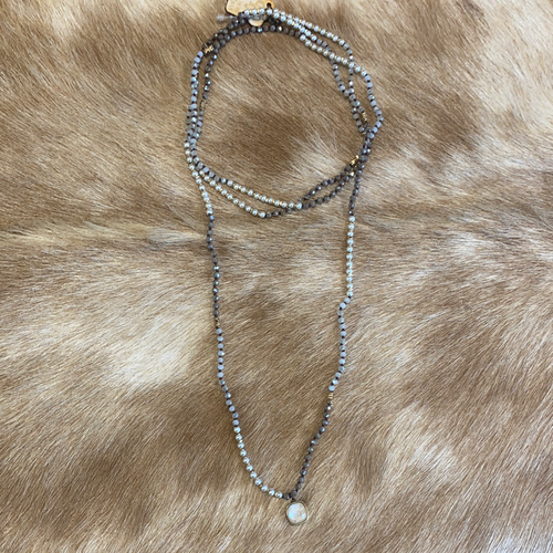 WRAP IVORY DROP Grey & IVORY