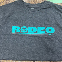 Load image into Gallery viewer, Men’s Black &amp; Turquoise “Rodeo” Hooey Tee