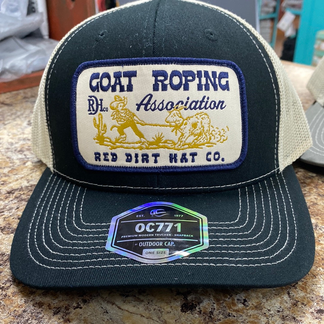 Goat Roping Banner Goat Roping Black/ Khaki 6 Panel – Rustic Soul