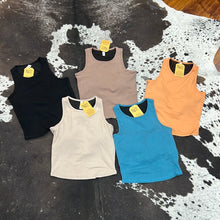 Load image into Gallery viewer, Ribbed Cropped Tank Top