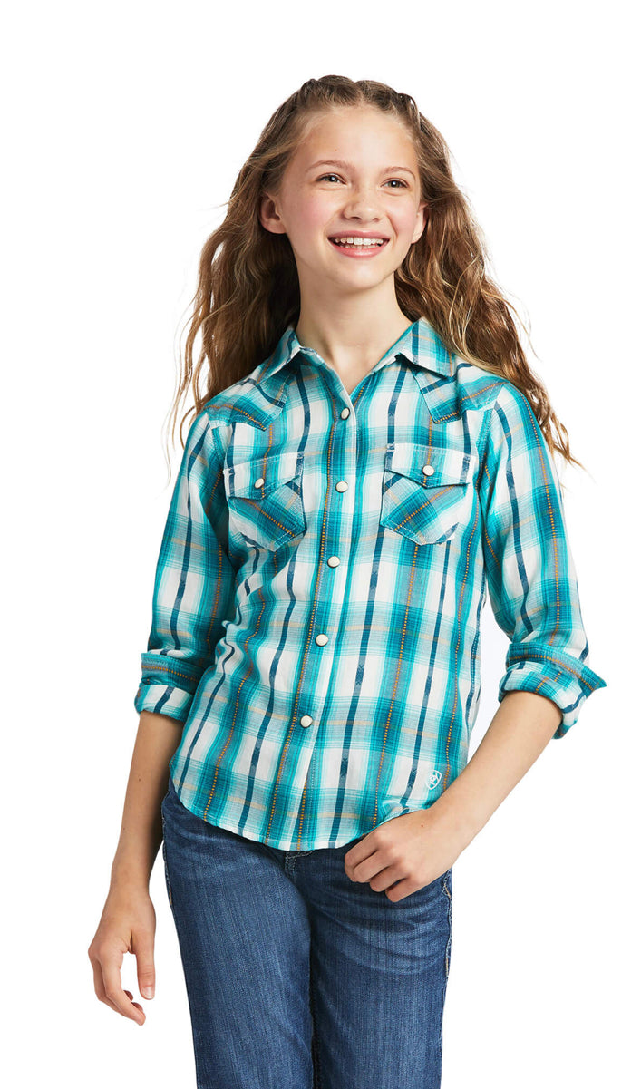 Girl’s Ariat Glacier Falls Snap Shirt