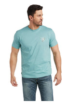 Load image into Gallery viewer, Men’s Ariat Glitch Oil Blue Tee