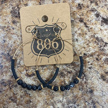 Load image into Gallery viewer, Marble Beaded Hoops