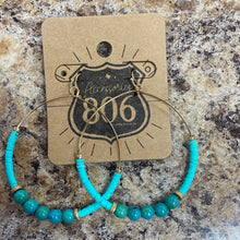 Load image into Gallery viewer, Marble Beaded Hoops