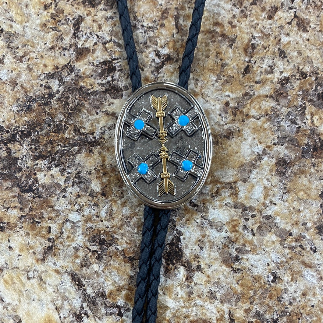 Turquoise Arrow Bolo