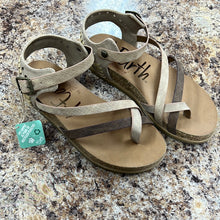 Load image into Gallery viewer, Beach Gold Sand Blowfish Sandals