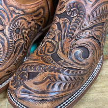 Load image into Gallery viewer, Men’s Stetson Hand-tooled Leather Boot