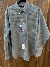 Load image into Gallery viewer, Men’s Cinch Blue Patterned Button Up