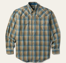 Load image into Gallery viewer, Men’s Stetson Khaki Ombré Snap Shirt