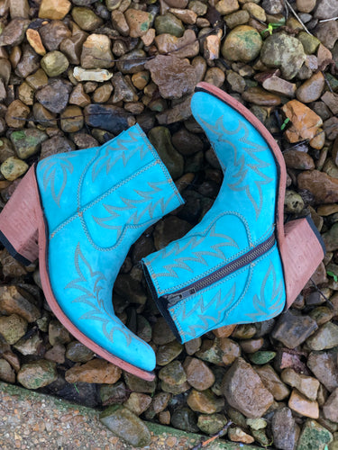 Liberty Black Turquoise Boots