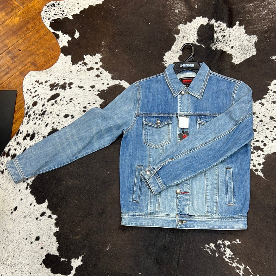 Men’s Medium Wash Denim Jacket