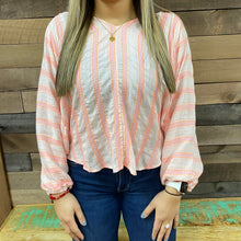 Load image into Gallery viewer, By Together Coral/Pink Batwing Top