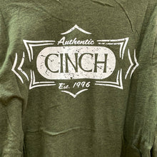 Load image into Gallery viewer, Men’s Cinch Heather Olive Long Sleeve Shirt