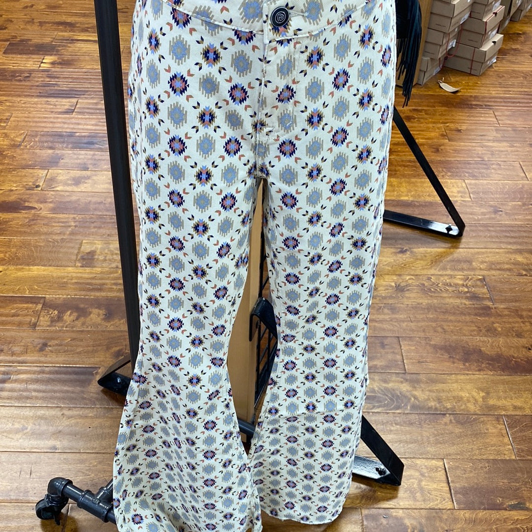 Women's Rock & Roll Aztec Button Bell
