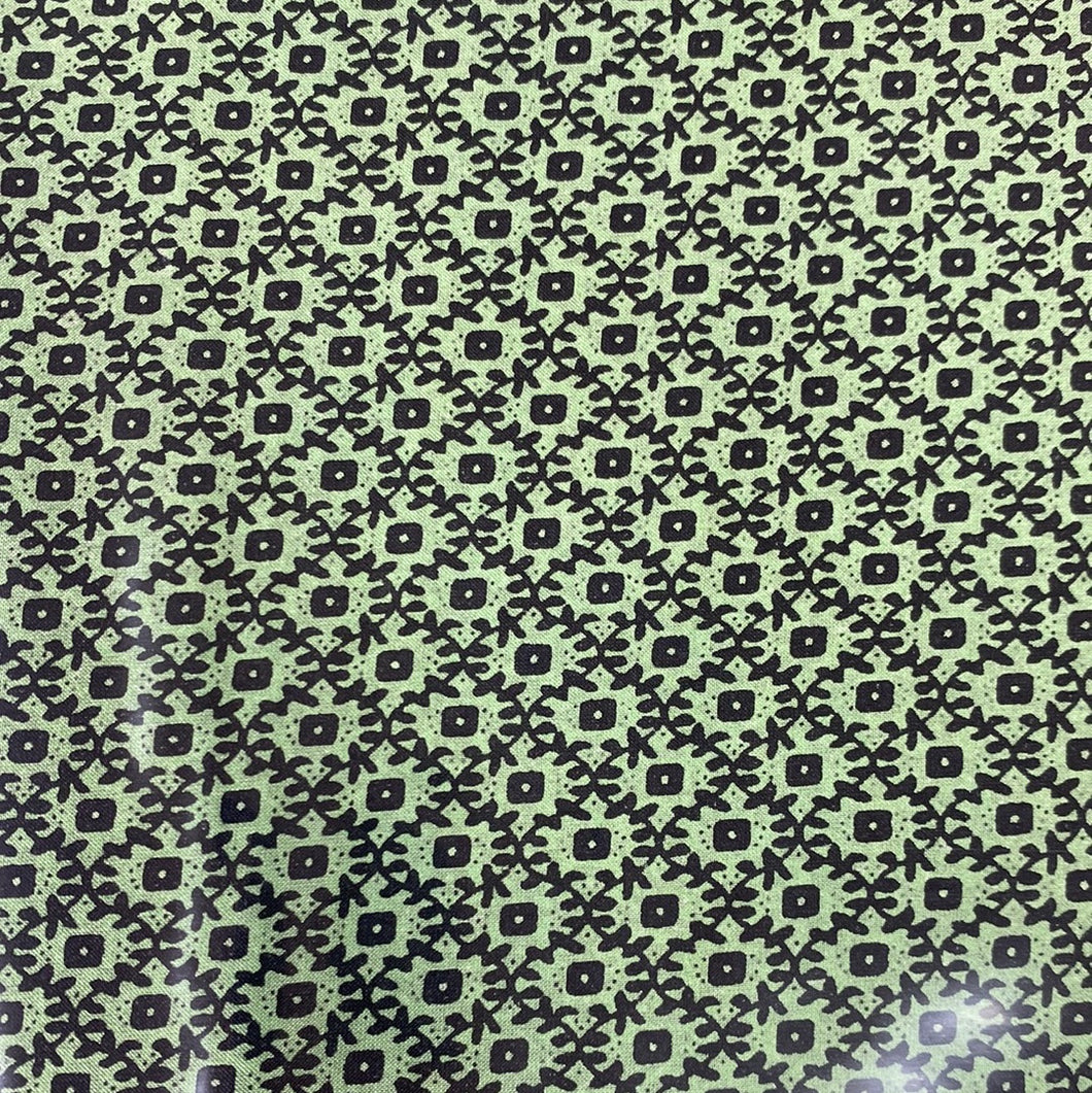 Frontier Calico Green Silk Scarf.