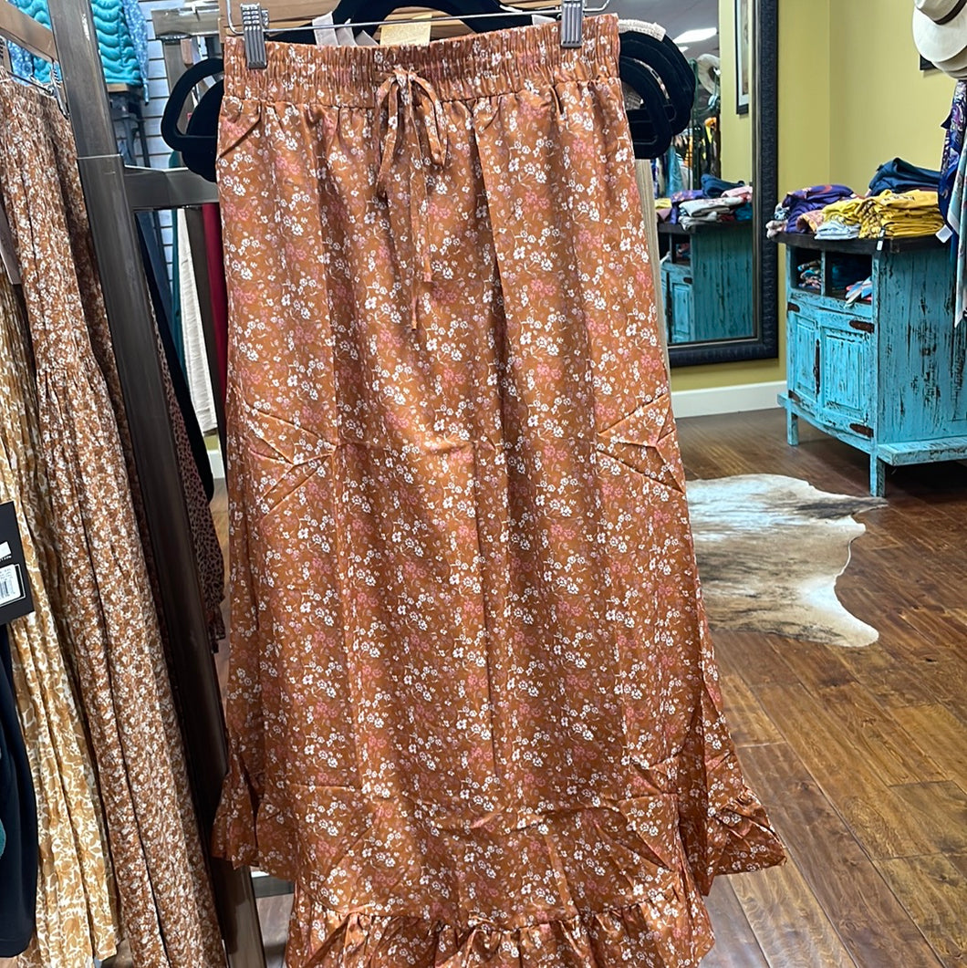 Floral Midi Skirt