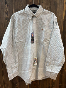Men’s Plaid White Cinch Shirt