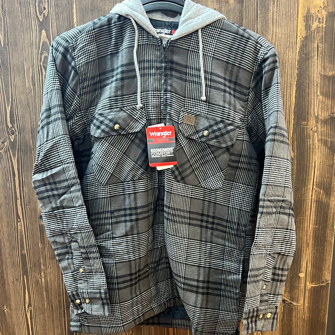 Men's Wrangler Flannel Hoodie – Rustic Soul