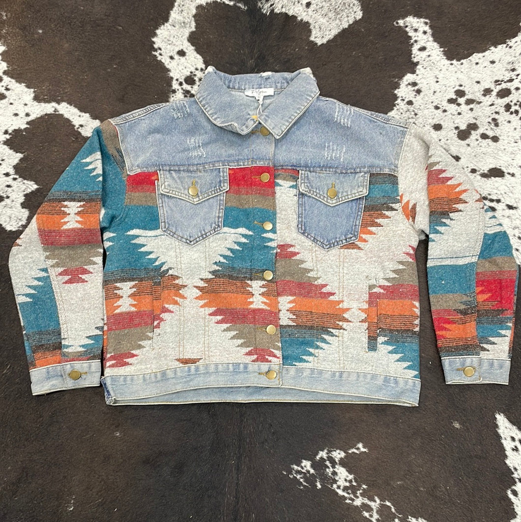 Women’s Aztec Button Up Jacket